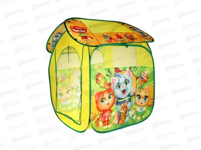 Палатка &quotКоты&quot GFA-CATS-R &quotИграем вместе&quot в сум. 83х80х105см
