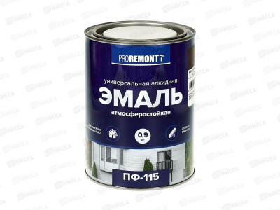 ЭМАЛЬ PROREMONTT  ПФ-115 винно-красный  0,9кг   *3