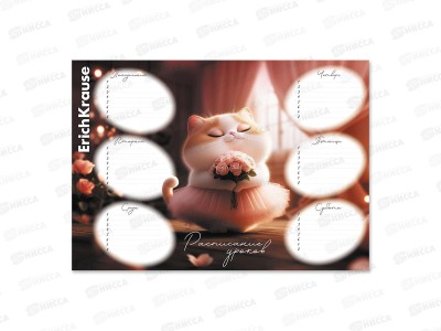 Расписание уроков А4 EK Prima Cat 65307 *20
