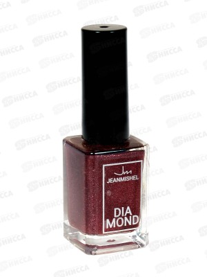Jeanmishel Diamond Лак для ногтей 12мл №529 бордо с зол песк перл *12