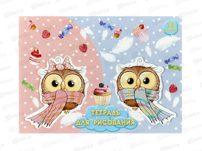 Альбом д/рис.12л ПГС Совушки, офс. *40