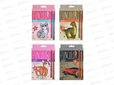 Карандаши 36цв АЛЬТ Funcolor ,30-0083*8
