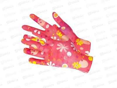 Перчатки нейлоновые (нитр покр) Rose GM-1014Rose-8,р.8*12/240