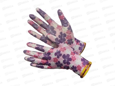 Перчатки нейлоновые (нитр покр) Viola-7 GM-1014-Viola-7,р.7*12/240