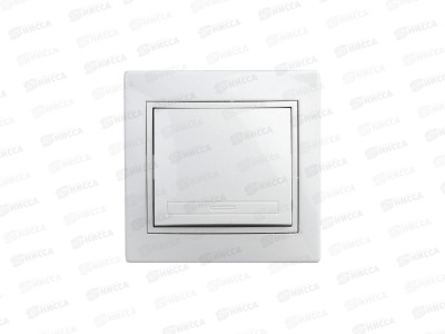 Выключатель INTRO Plano cкрытой установки, 10А-250В, IP20, белый, 1-101-01  *10/200