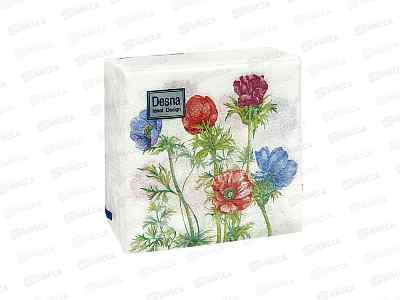 Салфетки 1сл 40л 24*24 Desna Design Анемоны, 57572 *32