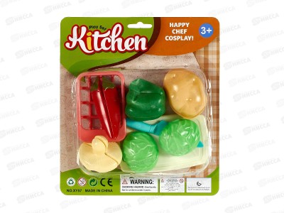 Набор &quotУчимся готовить&quot 3197925 продукты для резки, в пакете 22,5*20см