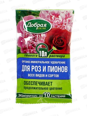 Добрая сила Удобр орг-минер для роз и пионов 100мл *10/30