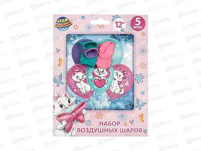 Набор шаров Коты, 5шт, 30см, цветные, LBС-135534-СМ