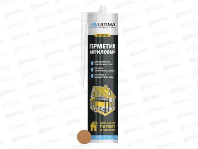 Герметик ULTIMA акриловый для дерева 300г, бук *12