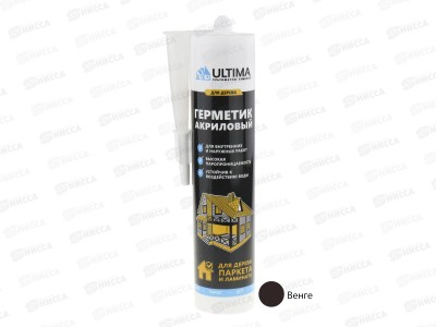 Герметик ULTIMA акриловый для дерева 300г, венге *12