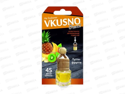 Ароматизатор подвесной бочонок Vkusno Тутти-Фрутти *12