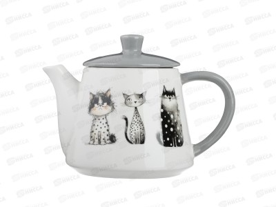 Чайник Коты 900мл, керамика, MILLIMI, 824-340  г