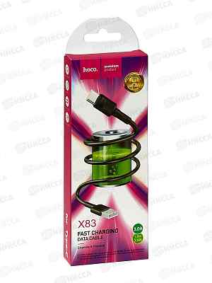 Дата-кабель More USB 3.0A для TypeC Hoco X83 ПВХ 1м Black