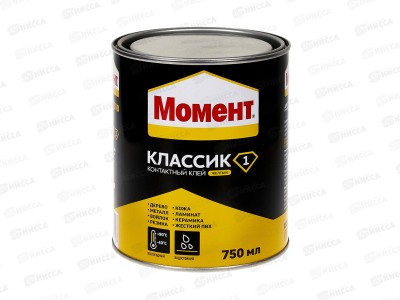 Клей МОМЕНТ Классик-1 Банка Жёлтый 750мл, 422972 *6
