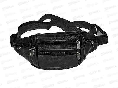 Сумка поясная Barez O-222, нат кожа, черный &quot1003-1&quot, 202г