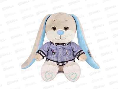Зайчик Jack&Lin Жак в джинсовом бомбере. 20см JL-03202308-20 коробка