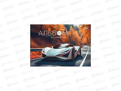 Альбом д/рис.20л Апплика,Гоночное авто,греб.  С0024-70 *50