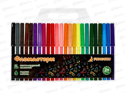 Фломастеры 24цв. &quotCool school&quot вентил. колпачек, D-608B-2945i  *12