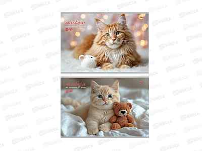 Альбом для рисования 20л Profit Милые котики - 14, 2диз., 20-1467