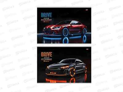 Альбом для рисования 20л Profit Спортивные автомобили - 11, 2диз., 20-1460