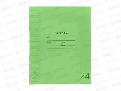 Тетрадь 24л линия ПандаРог, пластиковая обложка, зеленый, 15-9481  *240