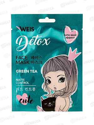 Weis Detox Маска для лица c Зеленым чаем