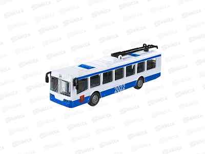 Троллейбус SB-16-65WB &quotТЕХНОПАРК&quot металл. 16,5см в коробке