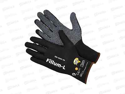 Перчатки нейлоновые (микроточка)Black Edition GM-1001L-9, р.9*12/240