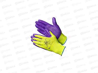 Перчатки нейлоновые (покр. TPE) G-Flex GM-1004N-8-10 р.8-10*12/240