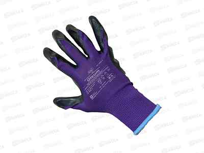 Перчатки нейлоновые (всп. нитрил) Oleum GM-1005N-10, р.10*12/240