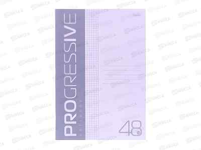 Тетрадь 48л кл. Hatber Прогрессия фиолет. А4 пласт.обл. 084961 *3/27