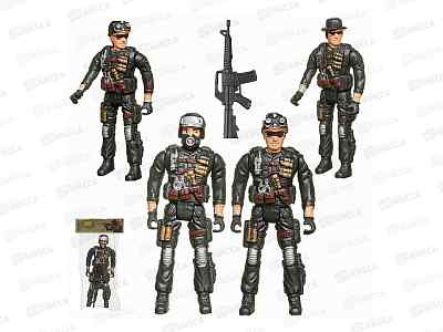 Фигурка солдата Боевая сила 17см, в ассорт., РТ-01446, 601577