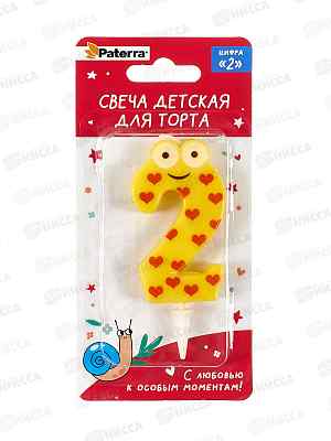 Свеча PATERRA цифра &quot2&quot  401-523  *24