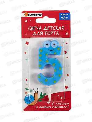 Свеча PATERRA цифра &quot5&quot  401-526  *24