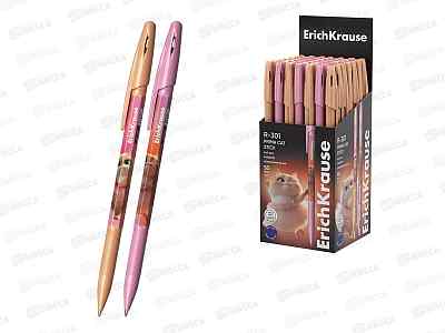 Ручка шар. EK 65352 Stick Prima Cat  R-301, син. *50