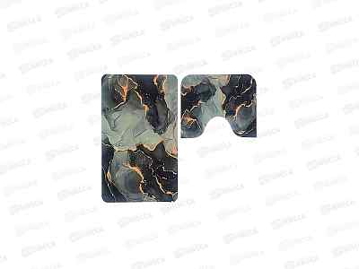 Набор ковриков д/ванной и туалета 50*80/50*40см CR-27d 125486