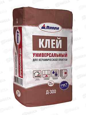 Клей для облицовки стен керам плит Д-300 25кг