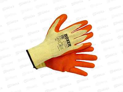 Перчатки х/б с текст.латексным покрытием BOXER р.10, BXR2302 *12/120
