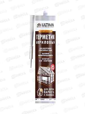 Герметик ULTIMA акриловый для дерева 300г, орех *12