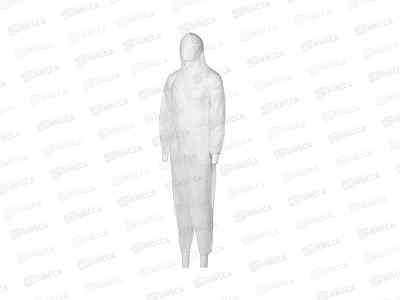 Комбинезон нетканный защитный XXL р.56-58 белый г/м2 *50