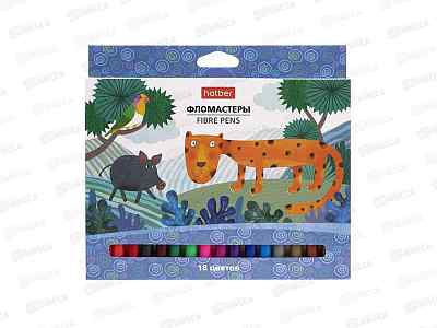 Фломастеры 18цв. Hatber Колора, к/у, 063873 *12/96