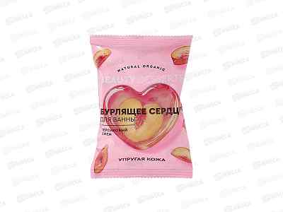Beauty Desserts Бурлящее сердце д/ванны Персиковый джем 100г *8