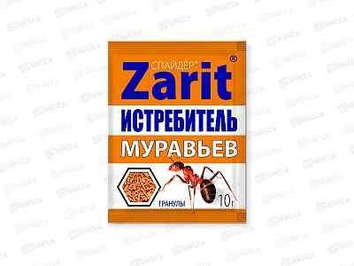 ИСТРЕБИТЕЛЬ Спайдер средство от муравьев гранулы 10г Зарит *500/200 24771