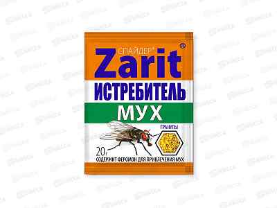 ИСТРЕБИТЕЛЬ средство от мух гранулы спайдер 20г Зарит *50 133840