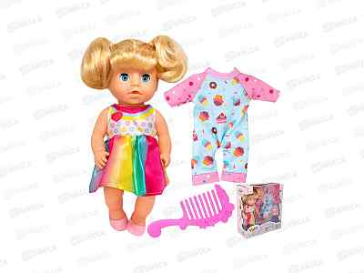 Пупс Yale Baby YL2320G-А 20см, с набором одежды, FCJ0948360 в коробке