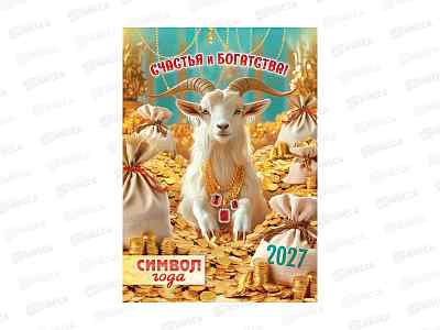 Календарь на ригеле 2027 ЛиС Символ года. Счастья и богатста РБ-27-002