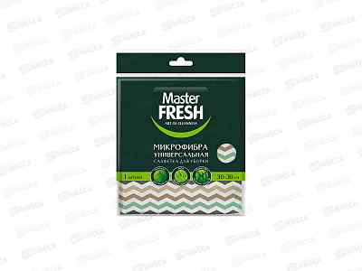 Master FRESH Салфетка д/уборки универсальная 30*30 С принт 1ш С0008594