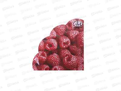 Салфетки 3сл 12л Ф32см Art Bouquet Rondo Малина *15 25551