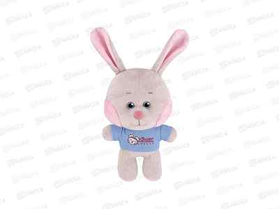 Зайка с розовыми щечками, 25см, МТ-МRT-MG01202303-25 Maxitoys